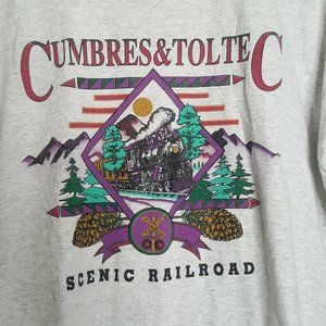 Vintage Cumbres & Toltec Scenic RR T-Shirt Single Stitch 1990s Size XL